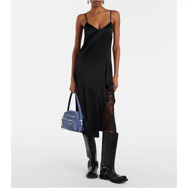 Acne Studios  V-neck Dress in Black