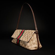 Madison medium shoulder bag(sand and brown GG canvas)