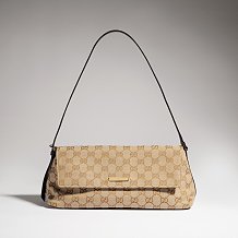Madison medium shoulder bag(sand and brown GG canvas)