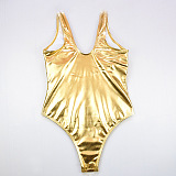 Metallic Gold One-piece Swimwear