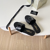 Chanel Leather Slides(black)