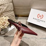 Balenciaga Women's City Mule in Merlot