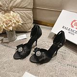 Balenciaga Bow-detailed Satin Sandals