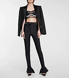 Mugler cut-out Detail Trousers | Black