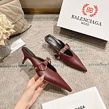 Balenciaga Women's City Mule in Merlot