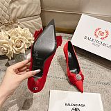 Balenciaga Women's Avenue Palazzo Pump in Red