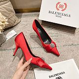Balenciaga Women's Avenue Palazzo Pump in Red