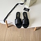 Chanel Leather Slides(black)