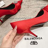 Balenciaga Women's Avenue Palazzo Pump in Red