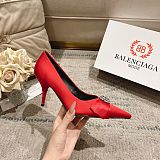 Balenciaga Women's Avenue Palazzo Pump in Red