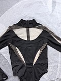 Mugler Black Illusion Bodysuit