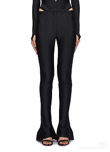 Mugler cut-out Detail Trousers | Black