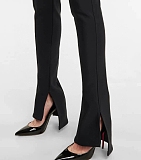 Mugler cut-out Detail Trousers | Black