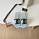 Chanel Leather Slides(black & Cyan)