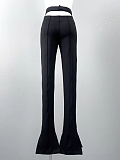 Mugler cut-out Detail Trousers | Black