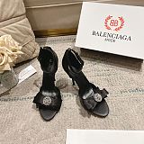 Balenciaga Bow-detailed Satin Sandals