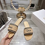 Dioriviera Dior Woven Slide in Beige