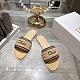 Dioriviera Dior Woven Slide in Beige