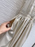 Dior Utility Cotton Shirtdress with Drawstring Waist