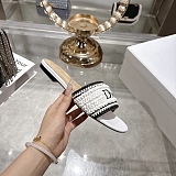 Dioriviera Dior Woven Slide in White