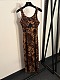 Prada Bodycon Animal Print Cami Dress