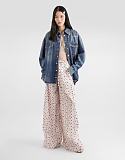 D&G  Small Rose-print poplin Trousers in Multicolor
