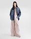 D&G  Small Rose-print poplin Trousers in Multicolor