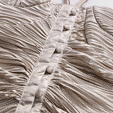 Pleated Corset Maxi Dress