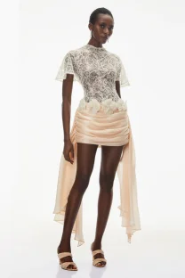 Lace Gown in White
