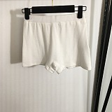 Ribbed Knit Logo Bralette & Boxer Shorts Set
