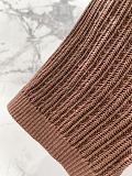 Miu Miu Knit Polo Top in Vintage Brown