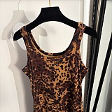 D&G Leopard Print Slip Maxi Dress