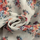 D&G  Small Flower Bouquets-print Chiffon Top