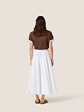Miu Miu Knit Polo Top in Vintage Brown