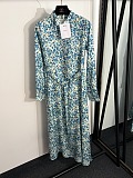 Dior Ditsy Floral Long Sleeve Shirtdress