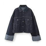 Denim Blue Over Size Jacket