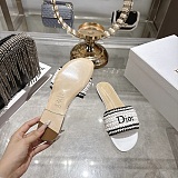 Dioriviera Dior Woven Slide in White