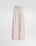 D&G  Small Rose-print poplin Trousers in Multicolor