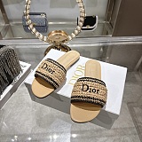 Dioriviera Dior Woven Slide in Beige