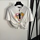 Baroque Graphic Tee with Safety Pin