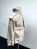 Double-Breasted Belted Trench Coat
