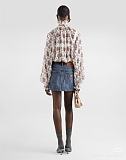 D&G  Small Flower Bouquets-print Chiffon Top