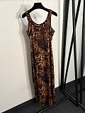 Prada Bodycon Animal Print Cami Dress