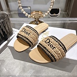 Dioriviera Dior Woven Slide in Beige