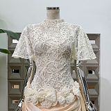 Lace Gown in White