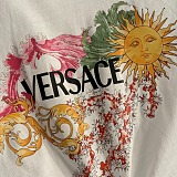 Baroque Graphic Tee with Safety Pin