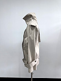 Double-Breasted Belted Trench Coat
