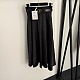 Dior A-Line Midi Skirt with CD Buckle Leather Belt