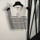 Dior Racerback Breton Stripe Knit Vest