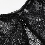 Lace Dress with Cape